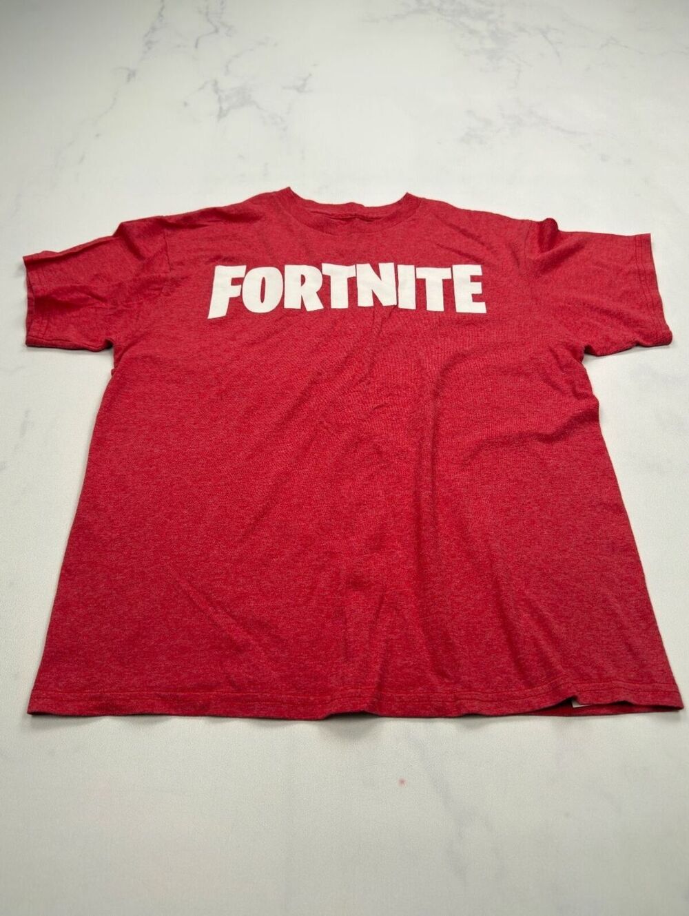 Fortnite T Shirt Red 2010s Graphic - Mens M